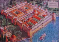 Istana Kaisar Diocletian dari Romawi sekitar abad IV M.webp